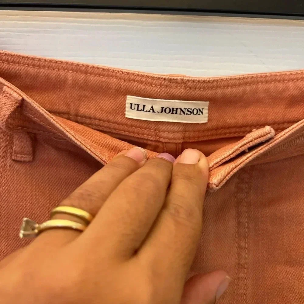! ULLA JOHNSON High-rise Wide Jeans In Carnelian Wash